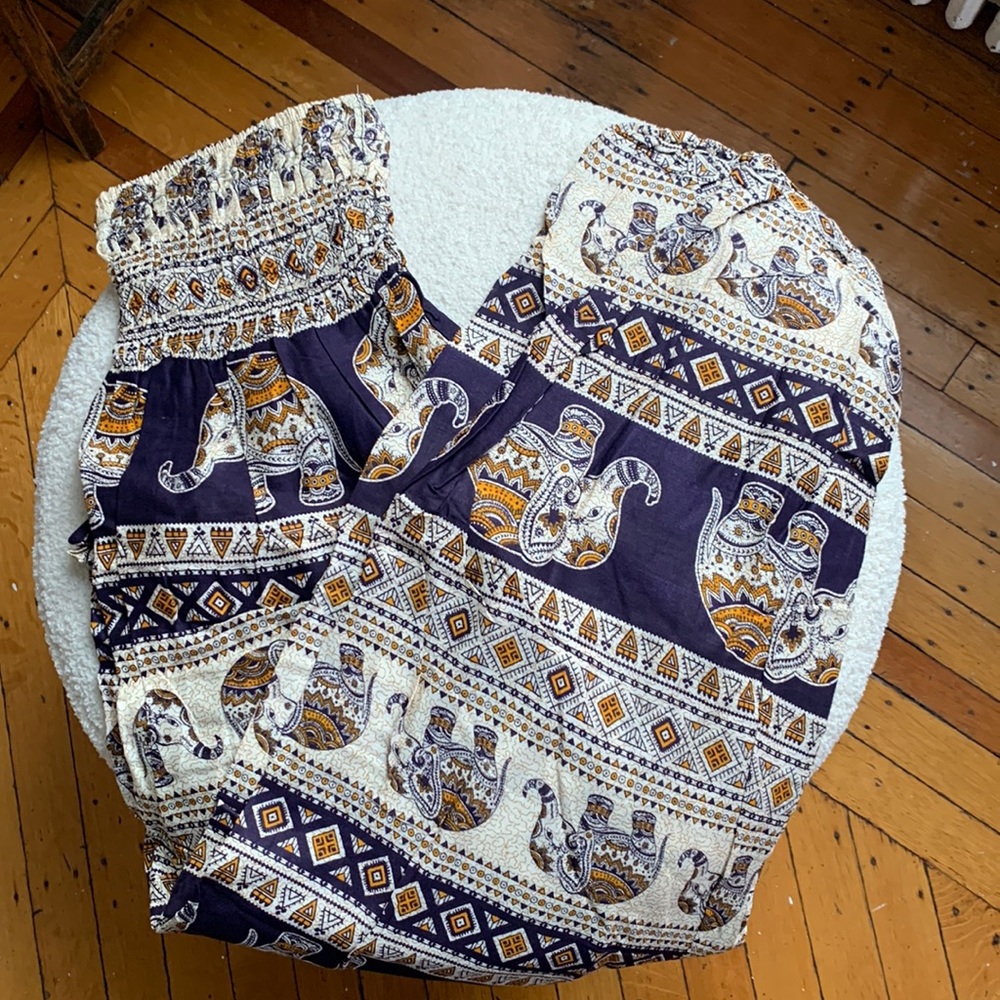 Joop Joop NWOT Elephant print harem pants